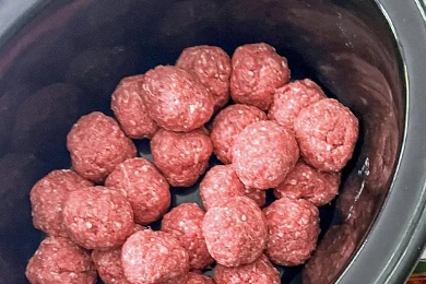 Polpette versate nella Slow Cooker